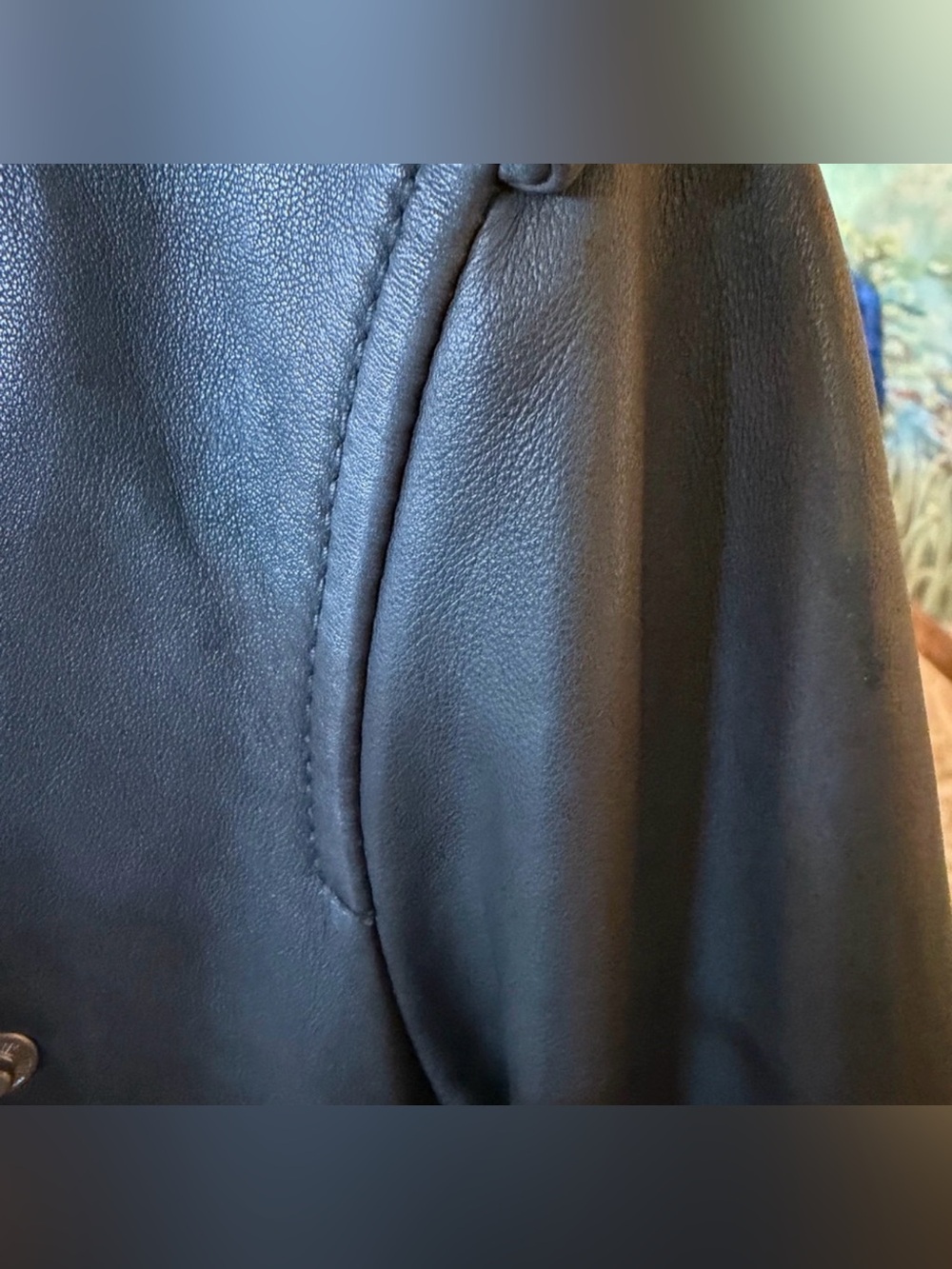 Dark Grey All Saints Balfern Jacket 100% lambskin - Picture 8 of 11